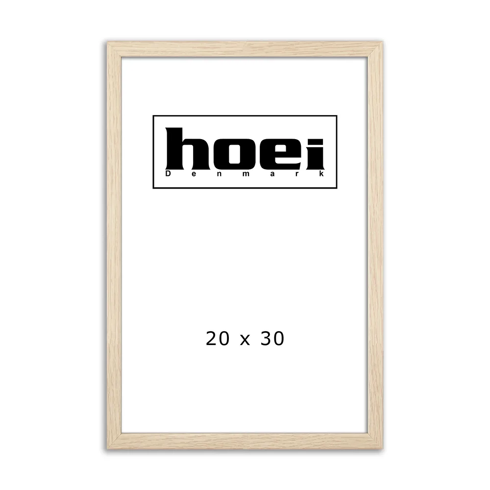 Elegant fotoramme i egetræ look 20x30 cm