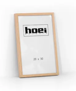 Fotoramme ege look i 20x30 cm. med bagstøtte og glas