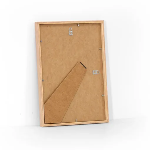Elegant ege look billedramme i 21x29,7 cm A4 størrelse med almindelig glas