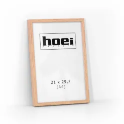 Fotoramme i ege look i størrelse 21x29,7 A4 med glas og bagstøtte