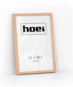 Fotoramme i ege look i størrelse 21x29,7 A4 med glas og bagstøtte
