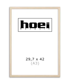 Populær Ege træramme i A3 (29,7x42 cm) med almindelig glas