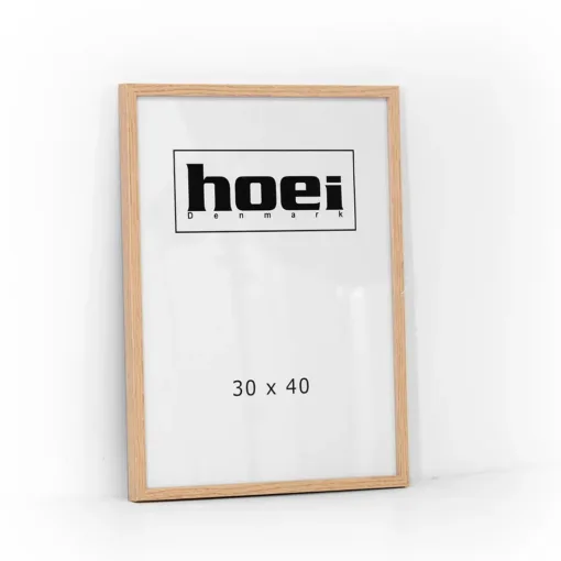 Elegant Ege billederamme i 30x40 cm med glas.