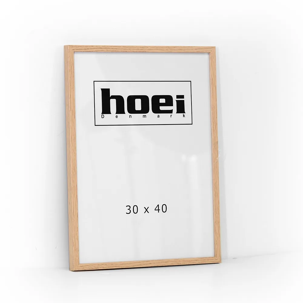Elegant Ege billederamme i 30x40 cm med glas.