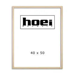 Flot egelook træramme i 40x50 cm med almindelig glas