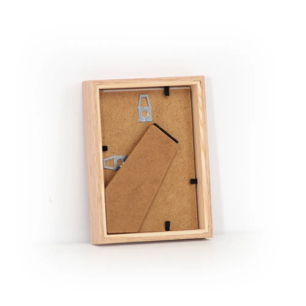 Billederamme i eg 9x12 cm med almindelig glas