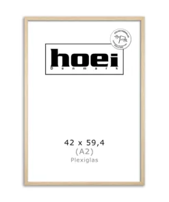 A2 Billedramme i ege look 42x59,4 cm. med plexiglas.