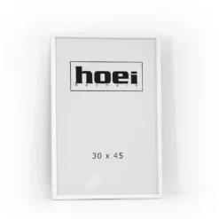 Fotoramme, hvid i 30x45 cm, med almindelig glas og ophæng