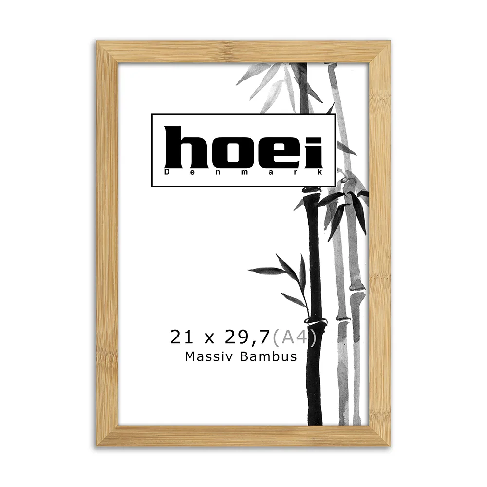Massiv bambus ramme 21x29 A4