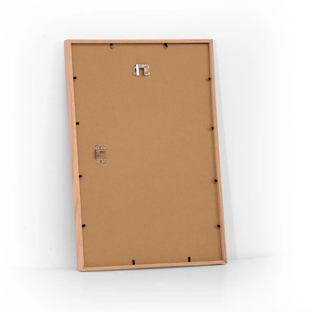 Elegant træramme i massiv eg 29,7x42 cm A3 med plexiglas