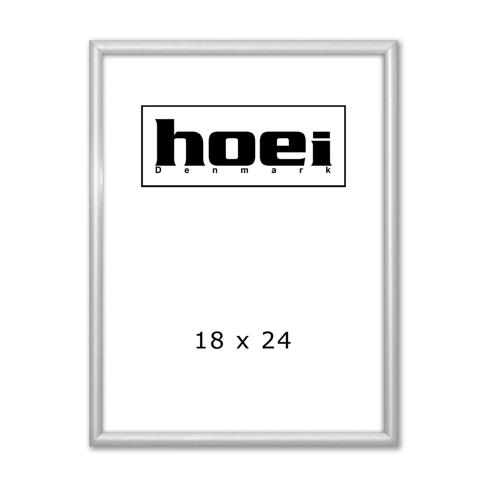 Mat sølvramme i aluminium 18x24 cm. Mat sølvramme i aluminium 18x24 cm.
