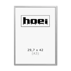 Sølv aluminiums fotoramme i A3 29,7x42