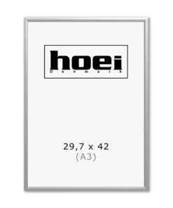 Sølv aluminiums fotoramme i A3 29,7x42