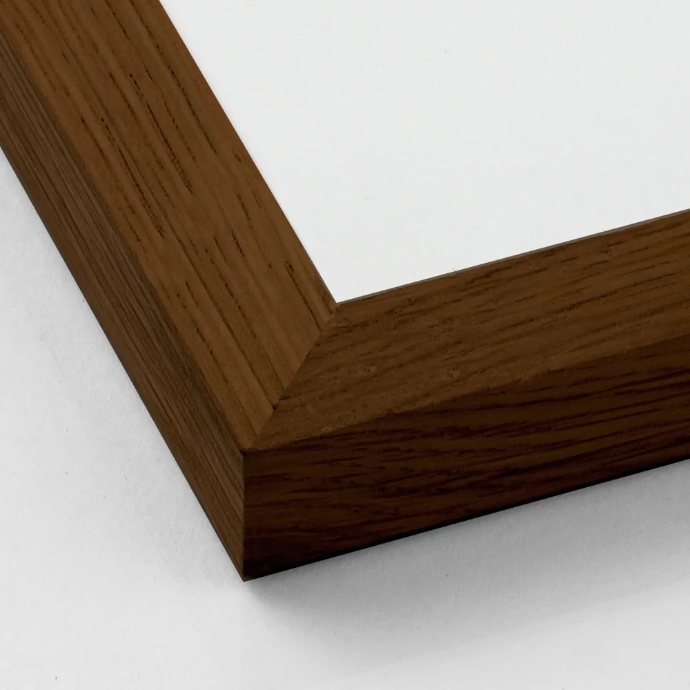 Mørk Massic eg - udsnit Udsnit af massive egetræsramme i mørk eg