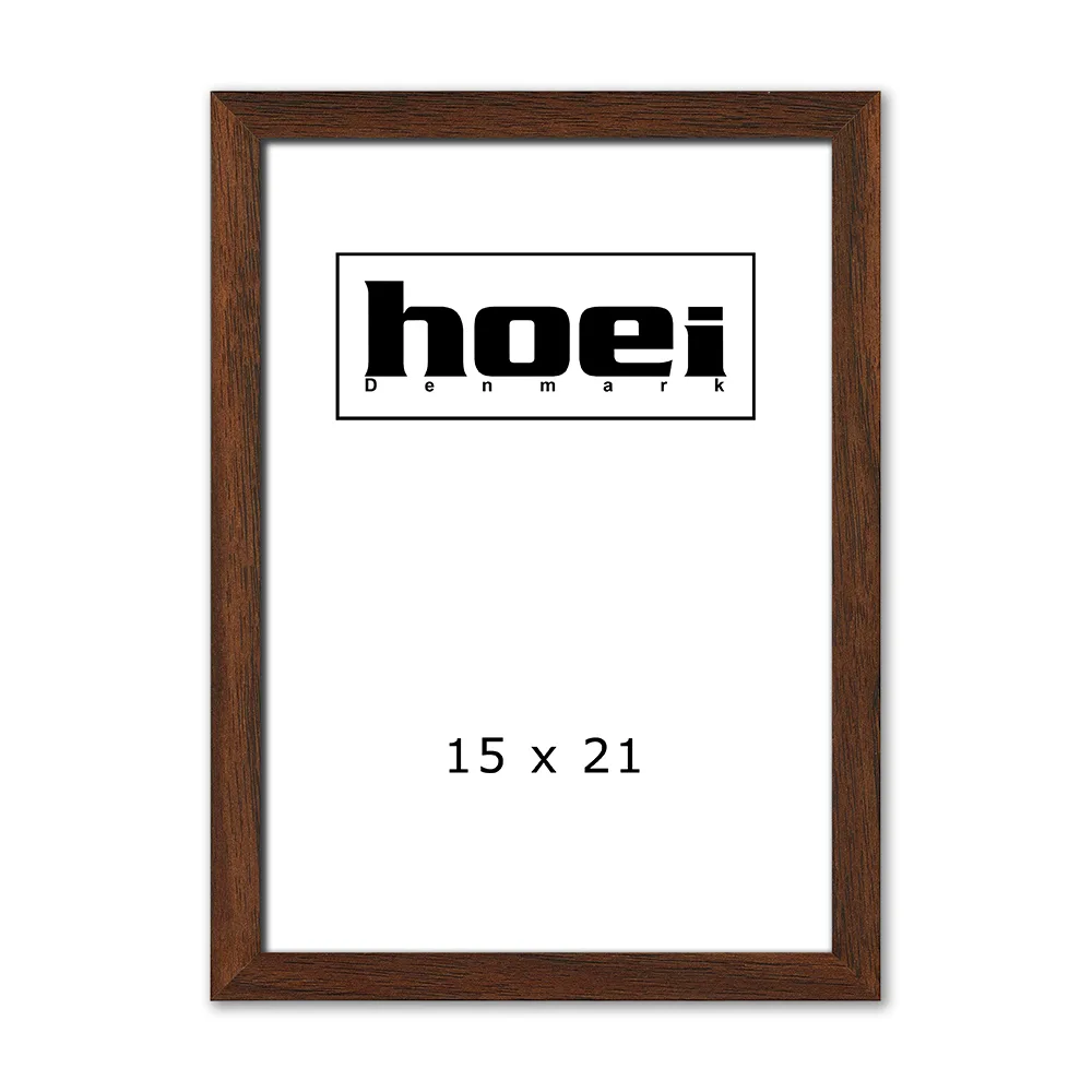 Mørk massiv egetræ ramme 15x21 Mørk massiv egetræ ramme 15x21