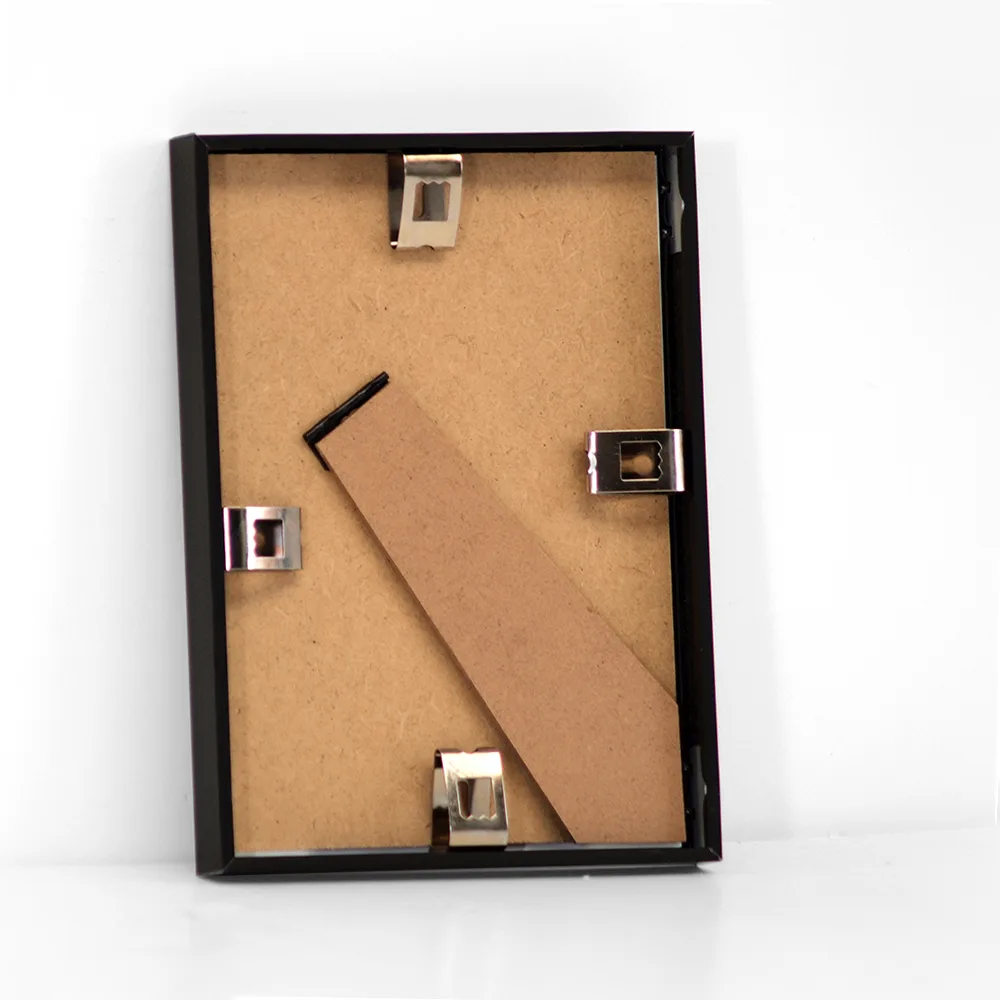 Sort aluminiums ramme - 13x18 cm.