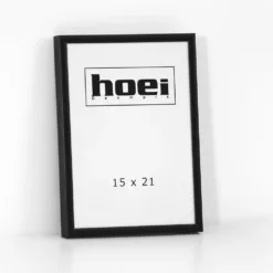 Sort aluminiums ramme - 15x21 cm (A5).
