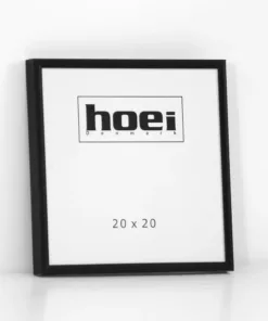 Sort aluminiums ramme - 20x20 cm.