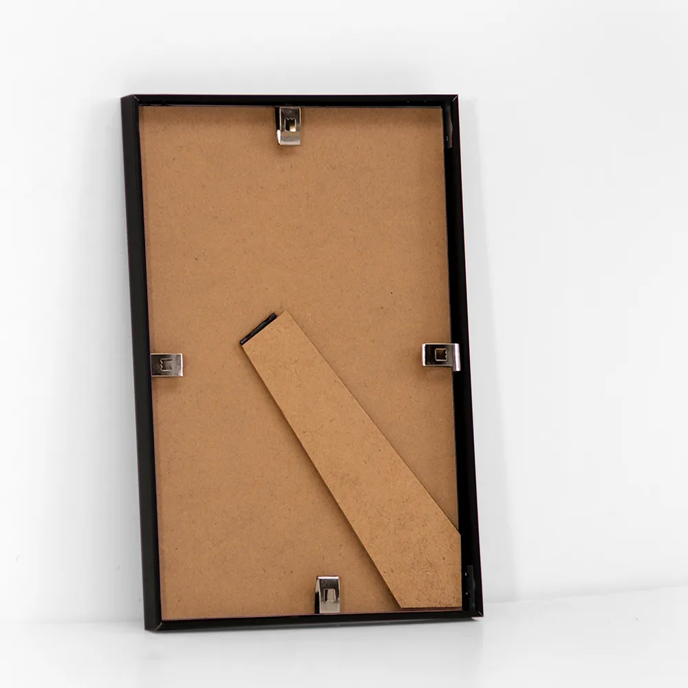 Sort aluminiums ramme - 21x30 cm.