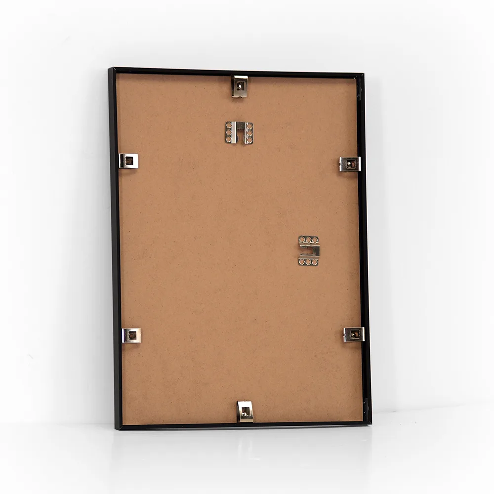 Sort aluminiums ramme - 30x40 cm.
