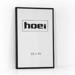 Sort aluminiums ramme - 30x45 cm.