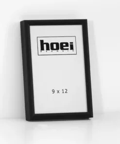 Sort aluminiums ramme - 9x12 cm.