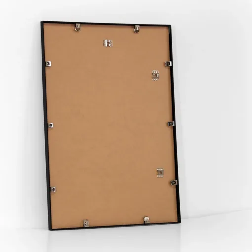 Sort aluminiums ramme - 50x70 cm.