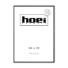 Sort aluminiums ramme - 50x70 cm.