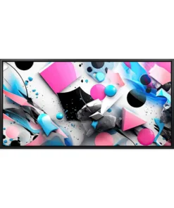 AI Generated. Abstract geometric pink color pattern texture wall