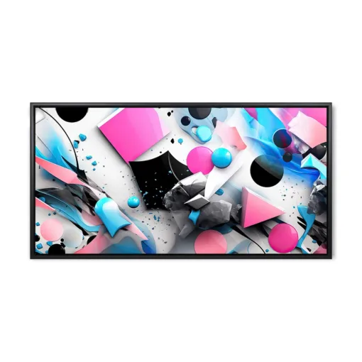 AI Generated. Abstract geometric pink color pattern texture wall