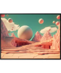 Realistic artwork collage generated by ai of cosmic planet scene
