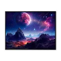 Cosmos fantasy landscape, ai generated