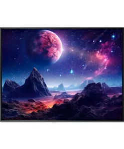 Cosmos fantasy landscape, ai generated
