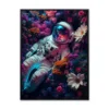 astronaut laying in flowers and dreaming Generative AI