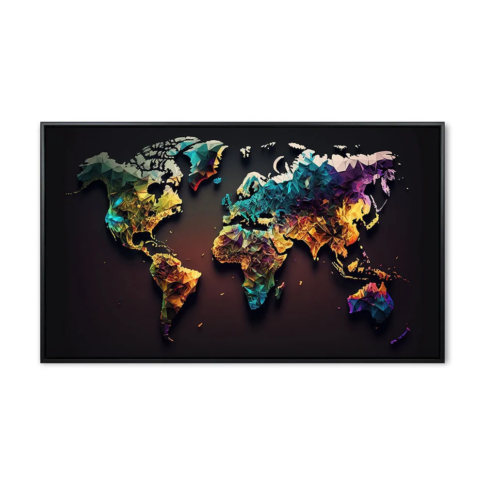 Abstract colorful world map background, Generated by Ai. Abstract colorful world map background, Generated by Ai.