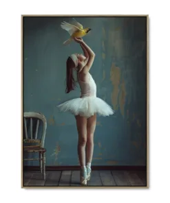 Galleri lærredsprint Ballerina`s Dream EGE svæveramme