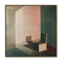Galleri lærredsprint Cubist Comfort EGE svæveramme