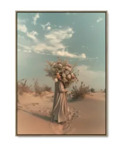 Galleri lærredsprint Desert Bloom EGE svæveramme