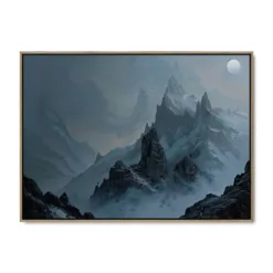 Galleri lærredsprint Frozen Heights EGE svæveramme