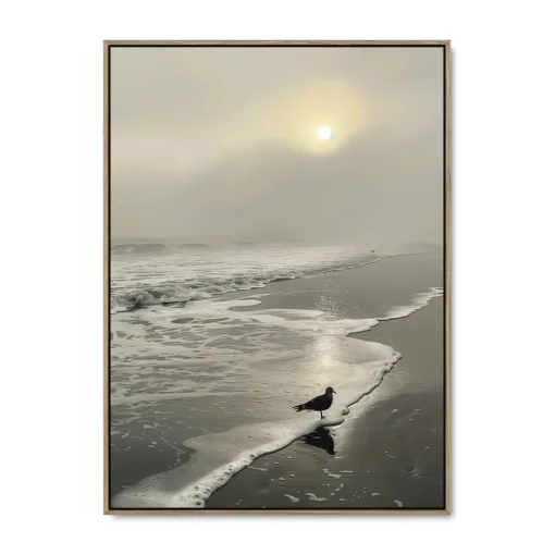Galleri lærredsprint Seaside serenity EGE svæveramme