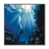 Galleri lærredsprint Underwater Wonderland EGE svæveramme