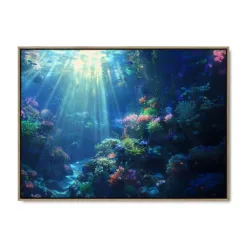Galleri lærredsprint Underwater serenity EGE svæveramme