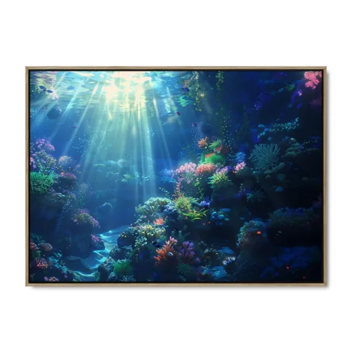 Galleri lærredsprint Underwater serenity EGE svæveramme