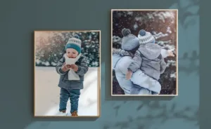 Personlige julegaver indrammede billeder