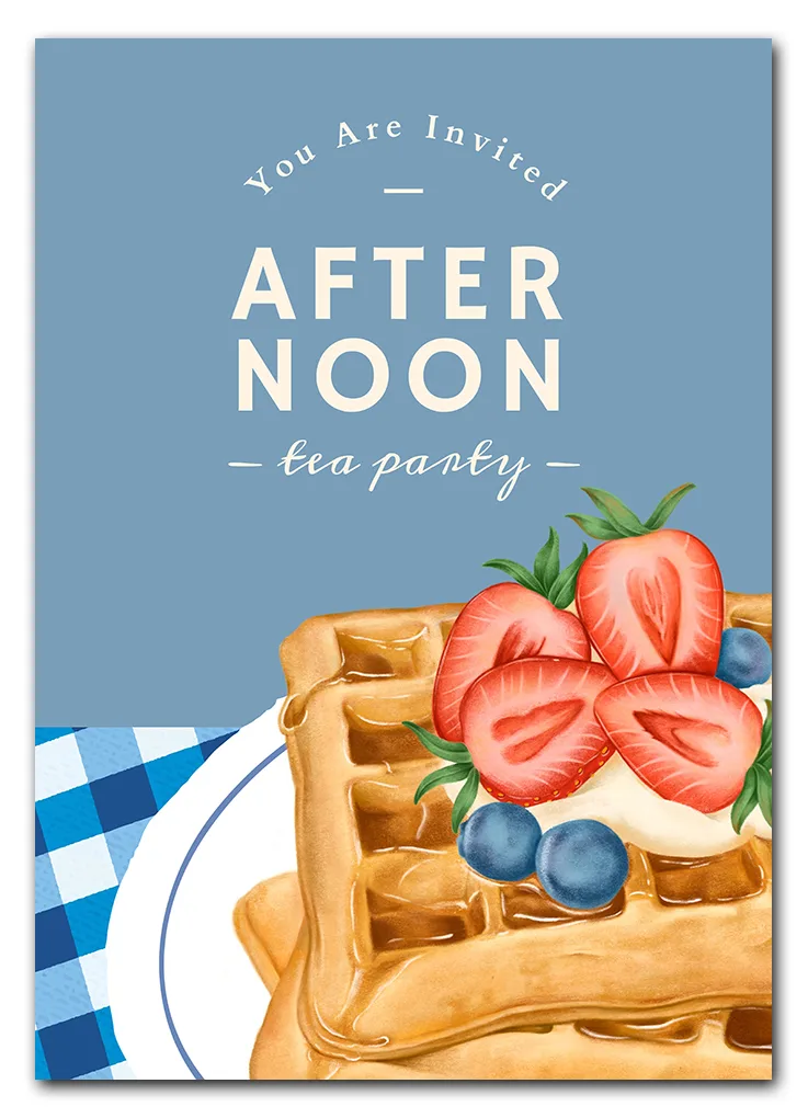 Afternoon Waffle Delight Plakat Afternoon Waffle Delight Plakat