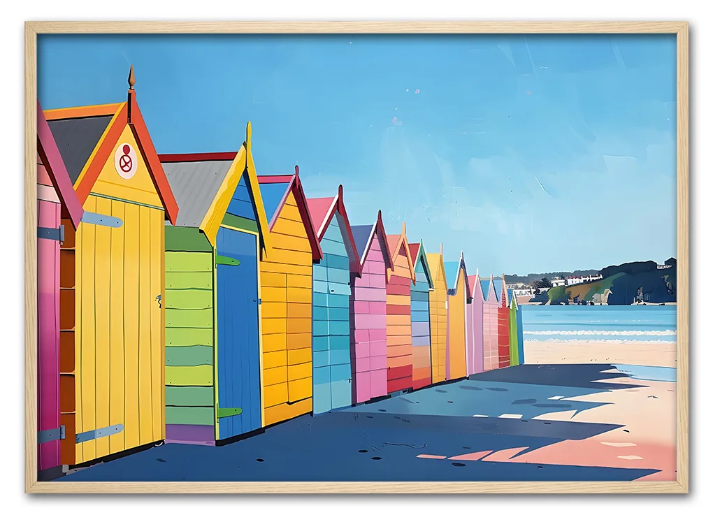 Beach Huts in Color Eg