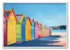 Beach Huts in Color Hvid
