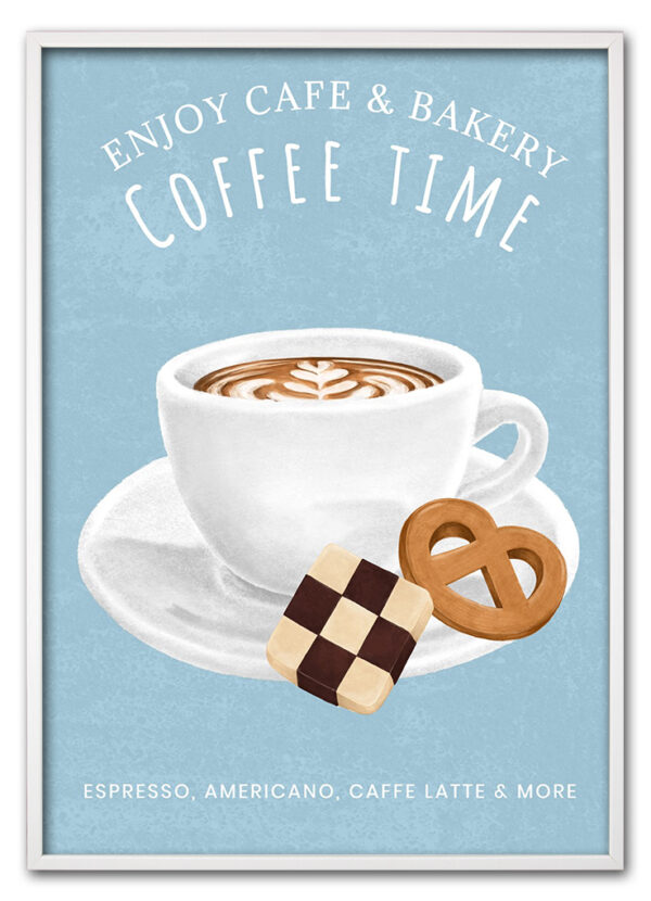 Blue Coffee Break Hvid