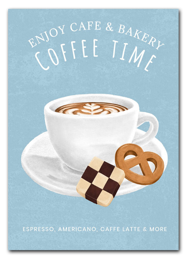 Blue Coffee Break Plakat