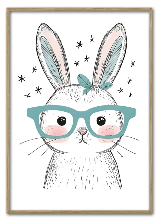 Bunny With Glasses Massiv Eg